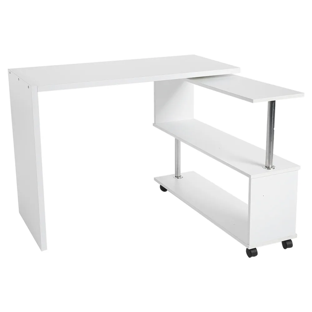 Вращающийся на 360 градусов Регулируемый угловой компьютерный офисный стол с