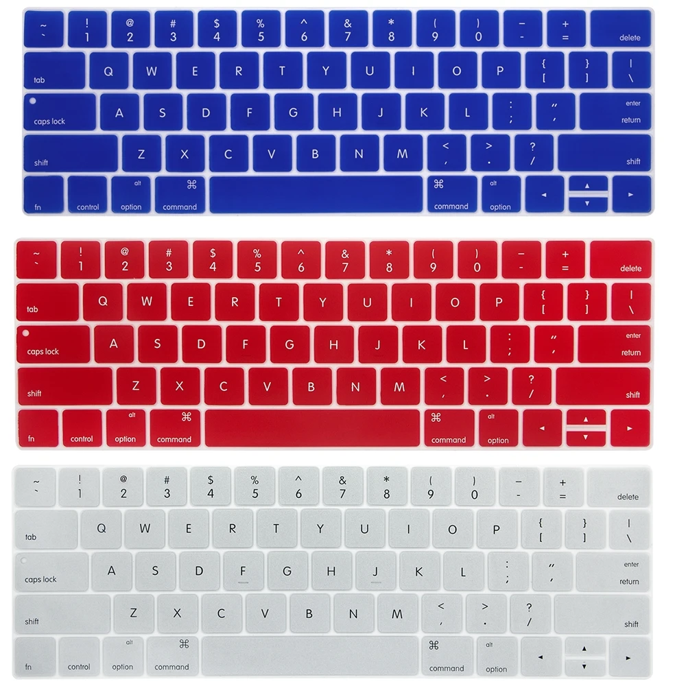Английская американская Защитная пленка для клавиатуры для Macbook Pro 13,3 A1706 A1989 и 15,4 дюймов A1707 A1990 с сенсорной панелью