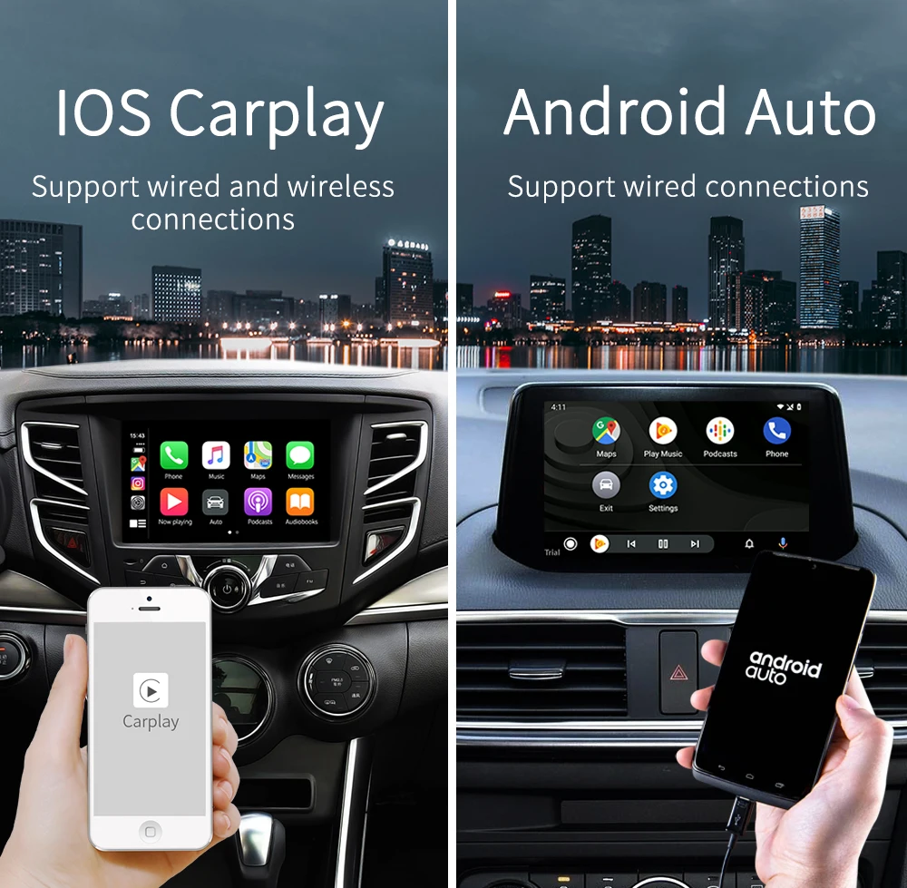 Carlinkit беспроводной Смарт ссылка Apple CarPlay ключ для Android навигации плеер мини USB Carplay палка с Android авто