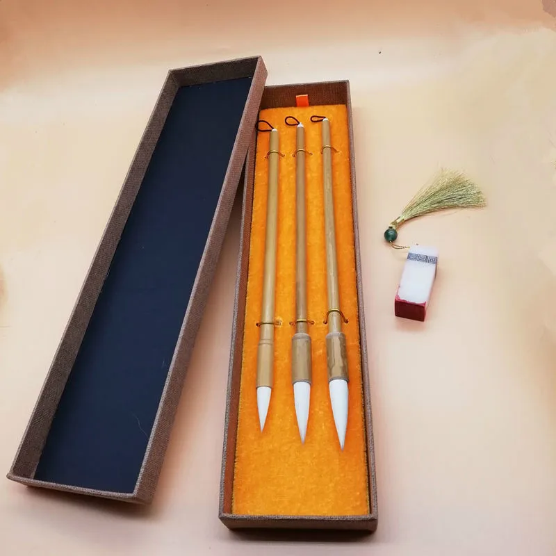 3 шт./компл. кисть для каллиграфии птица китайский пейзаж живопись тушью обычный