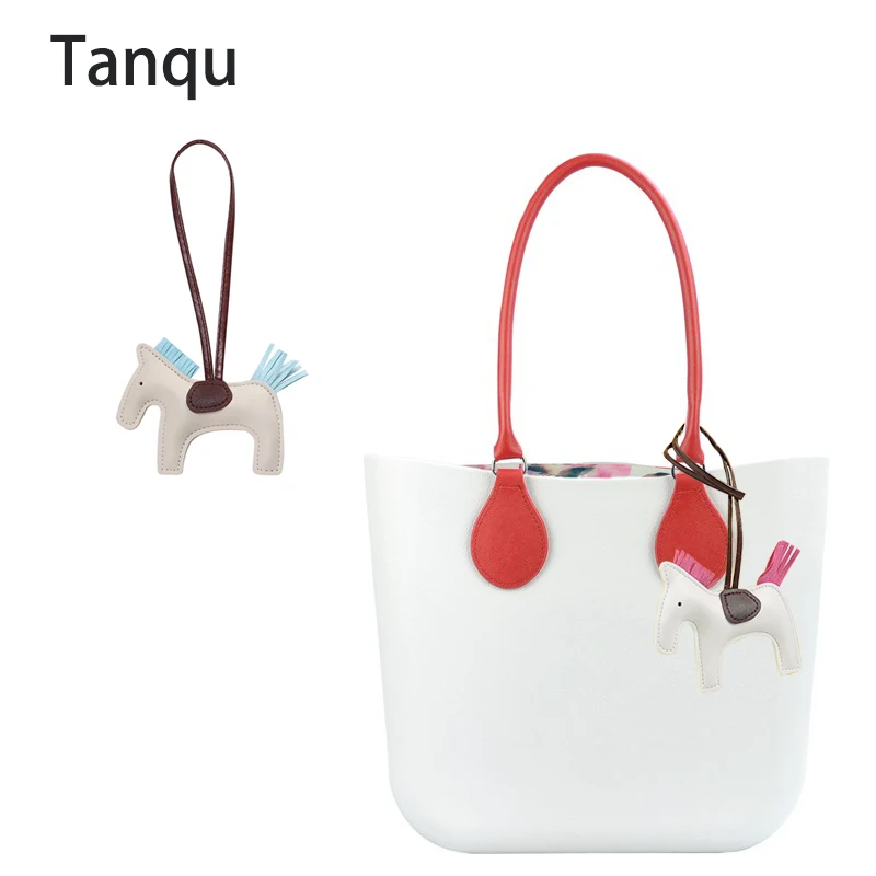

Popular Designer PU Leather Horse Shape Hanger Keychain Color Pendant Decoration For Ladies Bag Charm Accessories Ornament Gifts