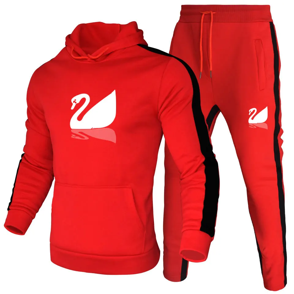 

Bestseller of 2021, Super Thick Thermal, Fashion Print, Hooded Sweatshirt Street Couple Jogging Hoodie Two-piece Set