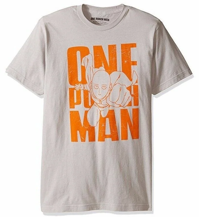 

ANIME One Punch Man SAITAMA ONE PUNCH MAN FLYING T-Shirt NWT 100% Authentic