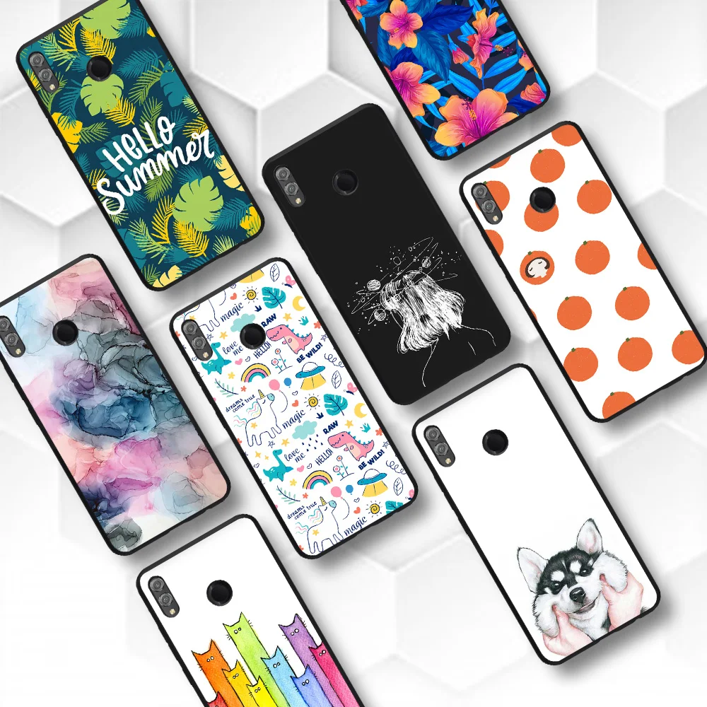Роскошный защитный чехол для Honor V10 телефона Huawei 10 Lite Light 10i i с принтом