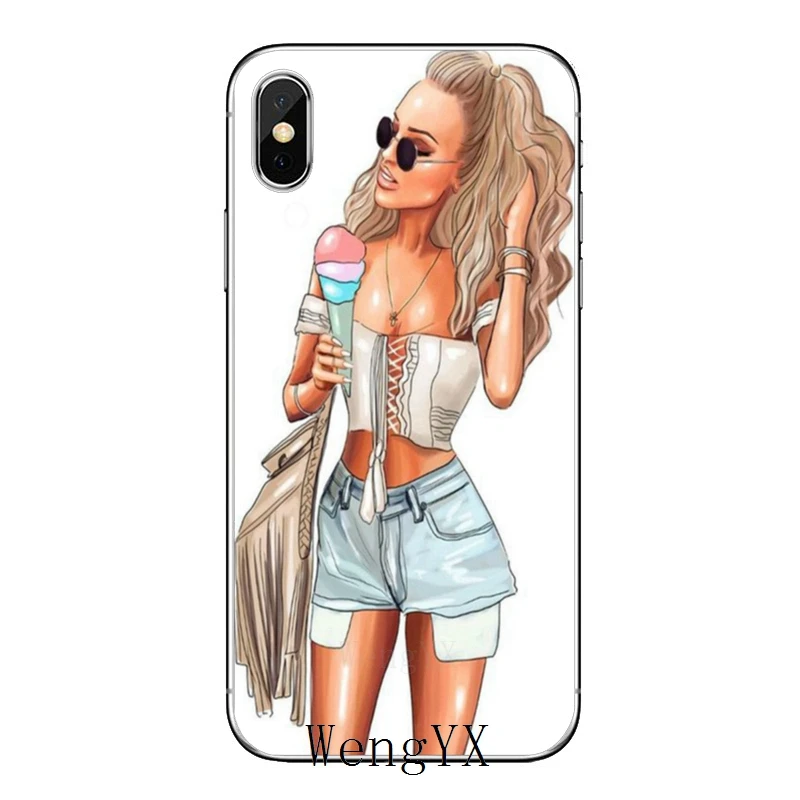 Прозрачный чехол для телефона Модный женский кофейный Xiaomi Redmi Note 7 6 6A 5A 4 4A 3 pro S2 5 plus