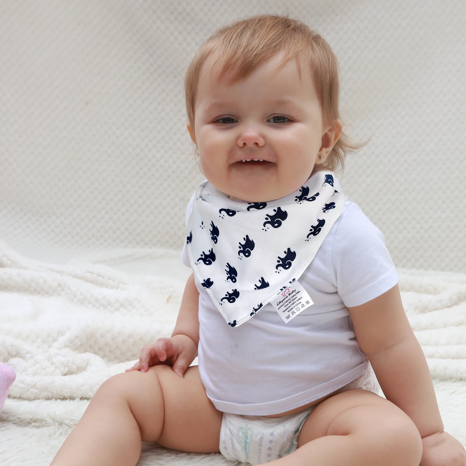 Бандана для новорожденных 100% хлопок 2 шт. в упаковке | Мать и ребенок