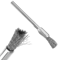 mini polishing stainless steel wire brush with handle and pen shape for cleaning grinding welding slag stain and rusts