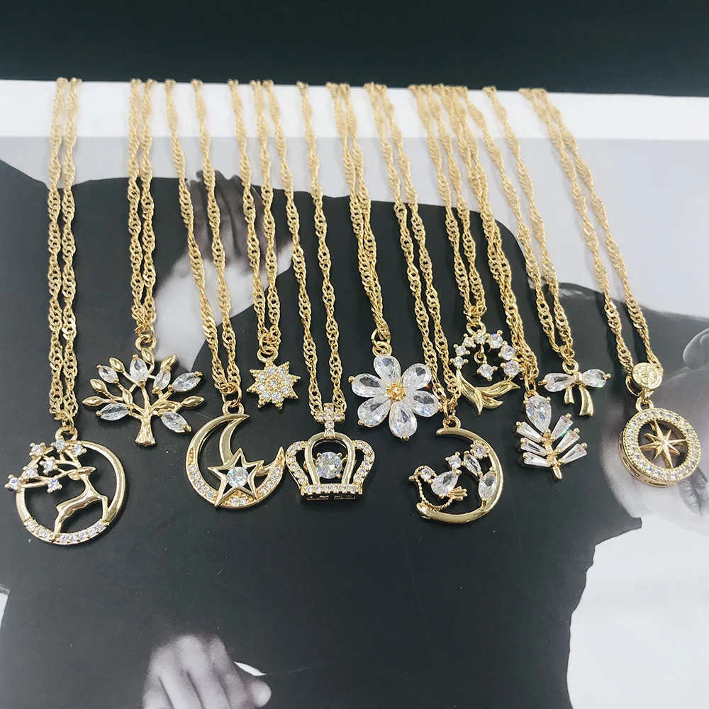 YWZIXLN трендовые элегантные ювелирные изделия кристалл цветок олень цвет униформы