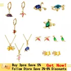 Женские серьги-гвоздики с разноцветным цирконом, серьги в Корейском стиле, модные украшения для ушей, свадебные подарки, 2021