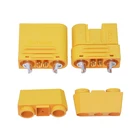 Большой ток Amass XT120, 60 А, разъем Lipo, штекер, гнездо, в оболочке, с сигнальным штырем для радиоуправляемого дрона, UAV, FPV