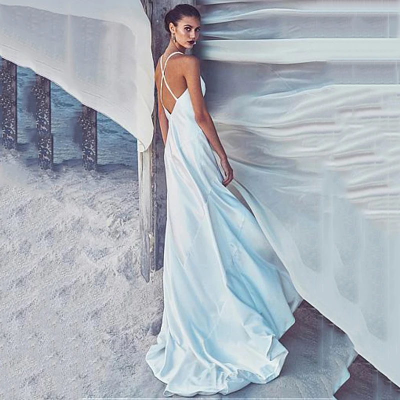 

BAZIIINGAAA Simple Wedding Dress Lace Little Beading Strapless Dress Luxury Wedding Gowns Bridal Can Be Washed Bride Dresses