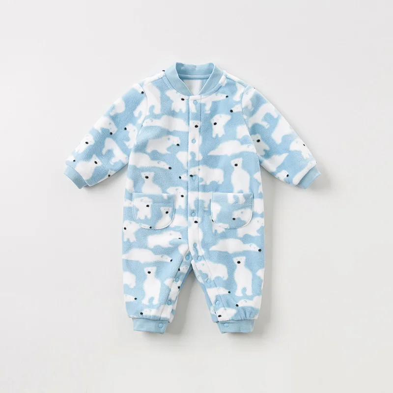 DBA10917 dave bella autumn unisex baby long sleeve romper infant toddler jumpsuit children boutique new born 1 piece |
