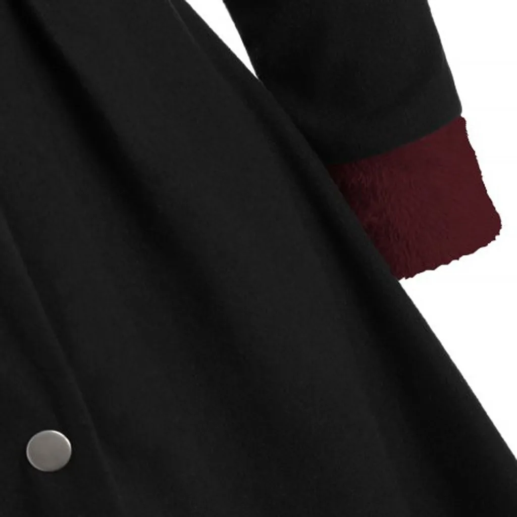 Женское винтажное пальто плащ большие размеры кнопки отделка длинное с