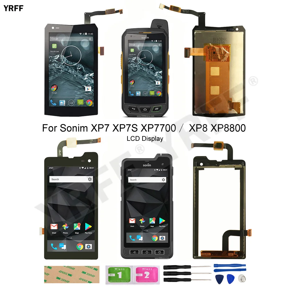 ЖК-экран для Sonim XP8 XP8800 XP7 XP7S XP7700 ЖК-дисплей сенсорный экран дигитайзер панель