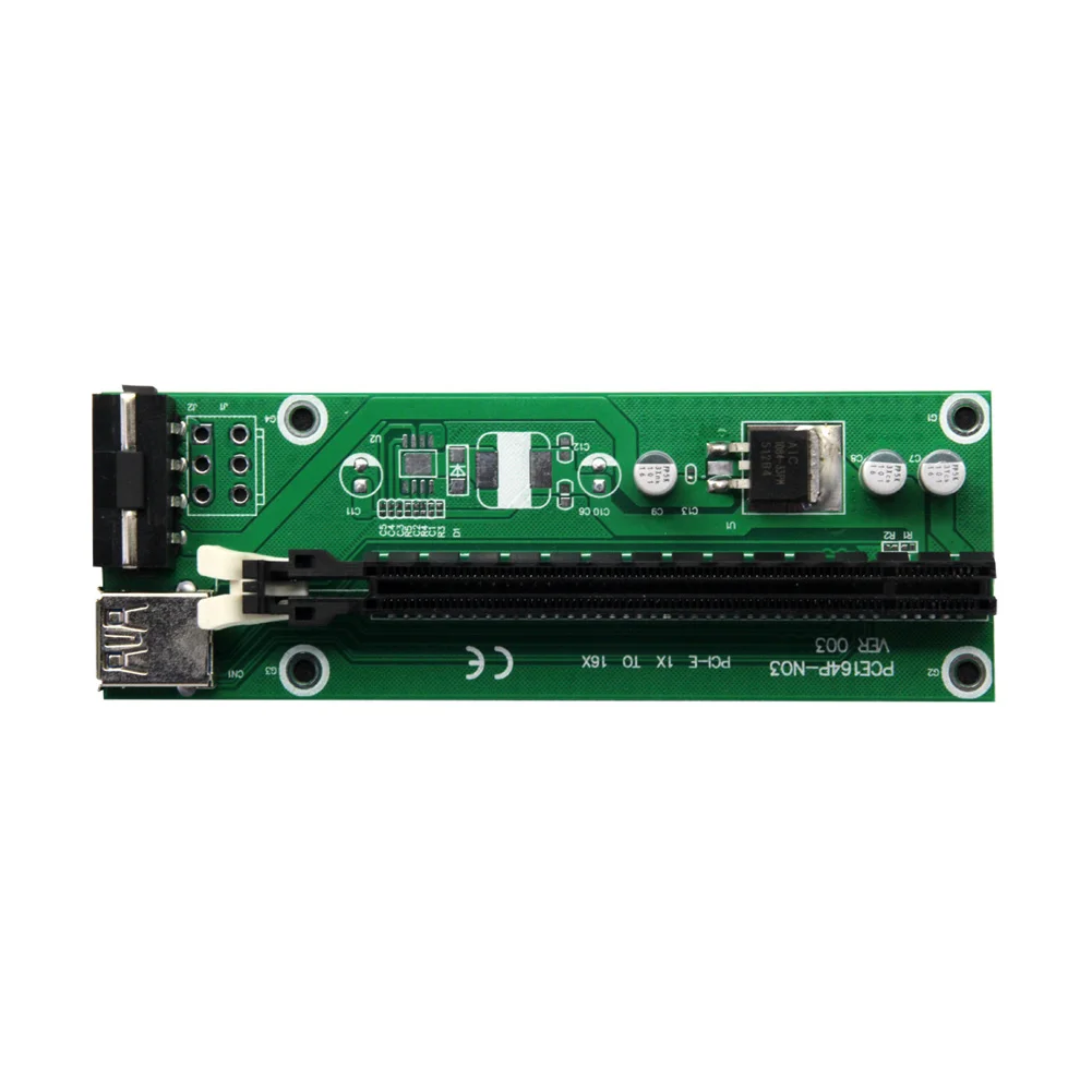 Переходная карта-удлинитель адаптер SATA кабель питания USB 3 0 PCI-E Express 1x до 16x бытовые