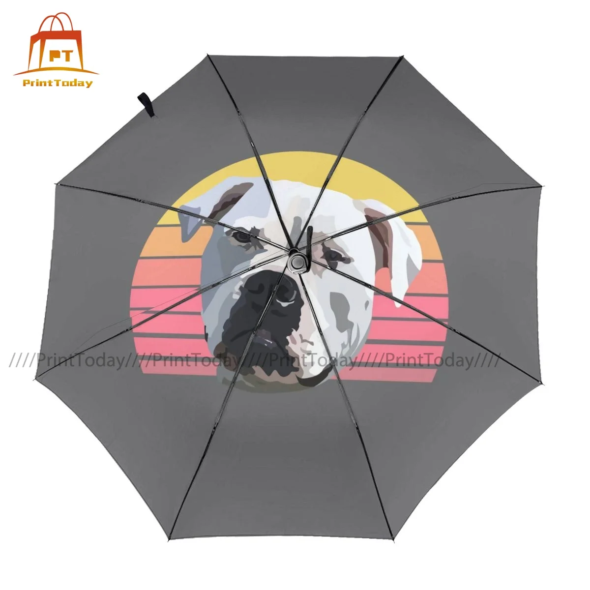 

American Bully Dog Umbrella Windproof Automatic Umbrella Beautiful Art Reinforced Rain Umbrella