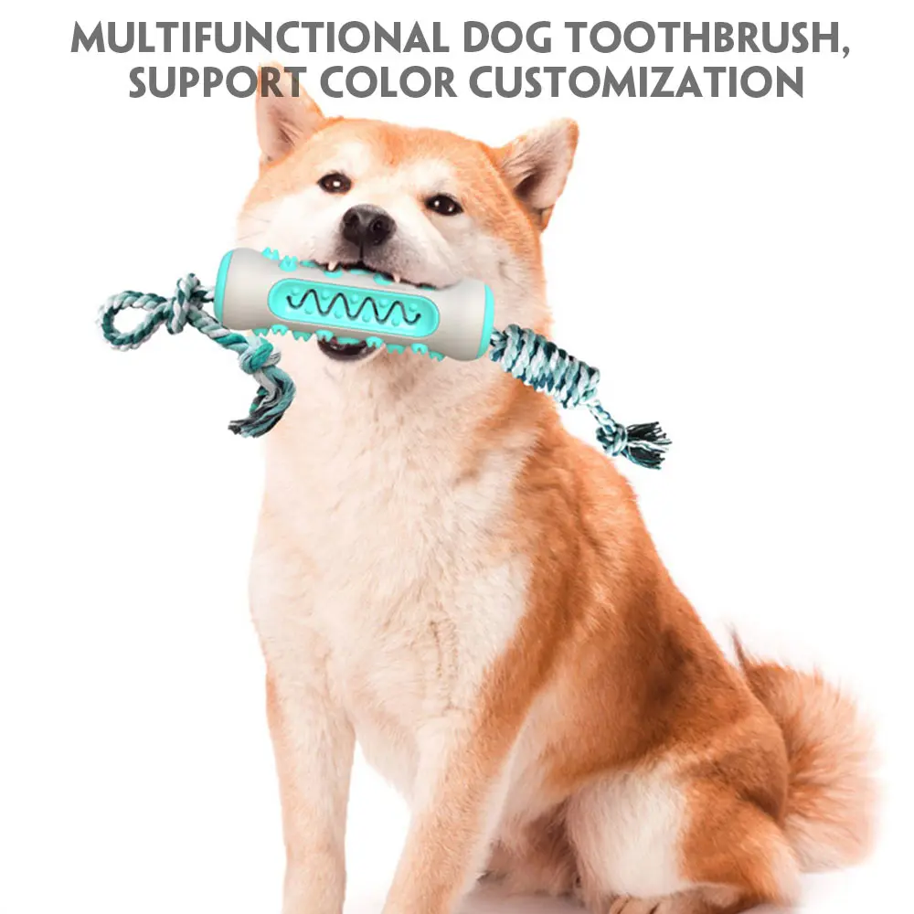 

Bone Shape Molar Pet Dog Puppy Teeth Cleaner Brushing Stick Interactive Chew Toy Pet Products Supplie Chew training toys