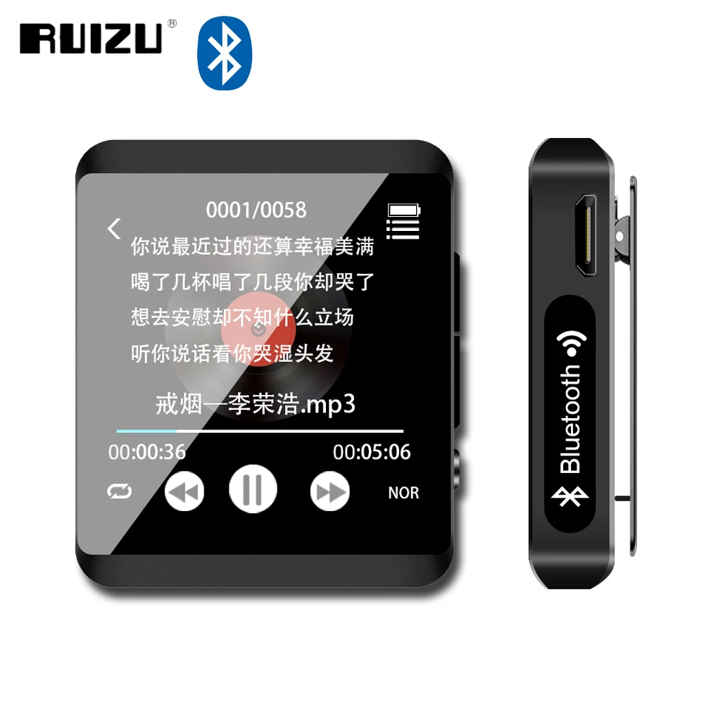 Bluetooth MP3 плеер RUIZU M5 с сенсорным экраном 8 ГБ 16 ГБ|MP3-плееры| |