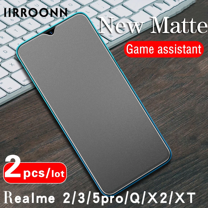 Закаленное матовое стекло для Realme X2 XT Q 2 шт./лот Защитная пленка pro realme 5pro 3pro (4 вида