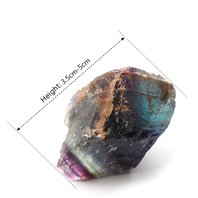 

Natural Fluorite Crystal Colorful Striped Fluorite 1.5-6.5CM Quartz Crystal Stone Point Healing Hexagonal Wand Treatment Stone