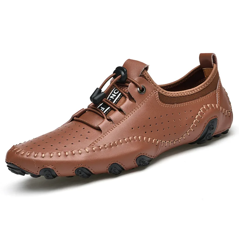 

2022 new men's shoes Bean shoes men's summer driving casual leather shoes men's summer shoes casual leather shoes men 1053