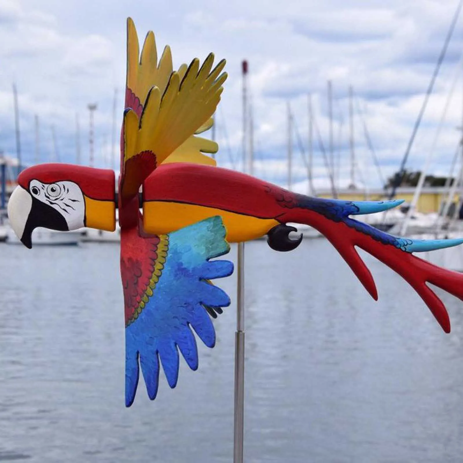 

Garden Decoration Yard Garden Decor Pneumatic Top Flying Bird Series Windmill Flying Bird Garden Decoration Outdoor Mother's Day