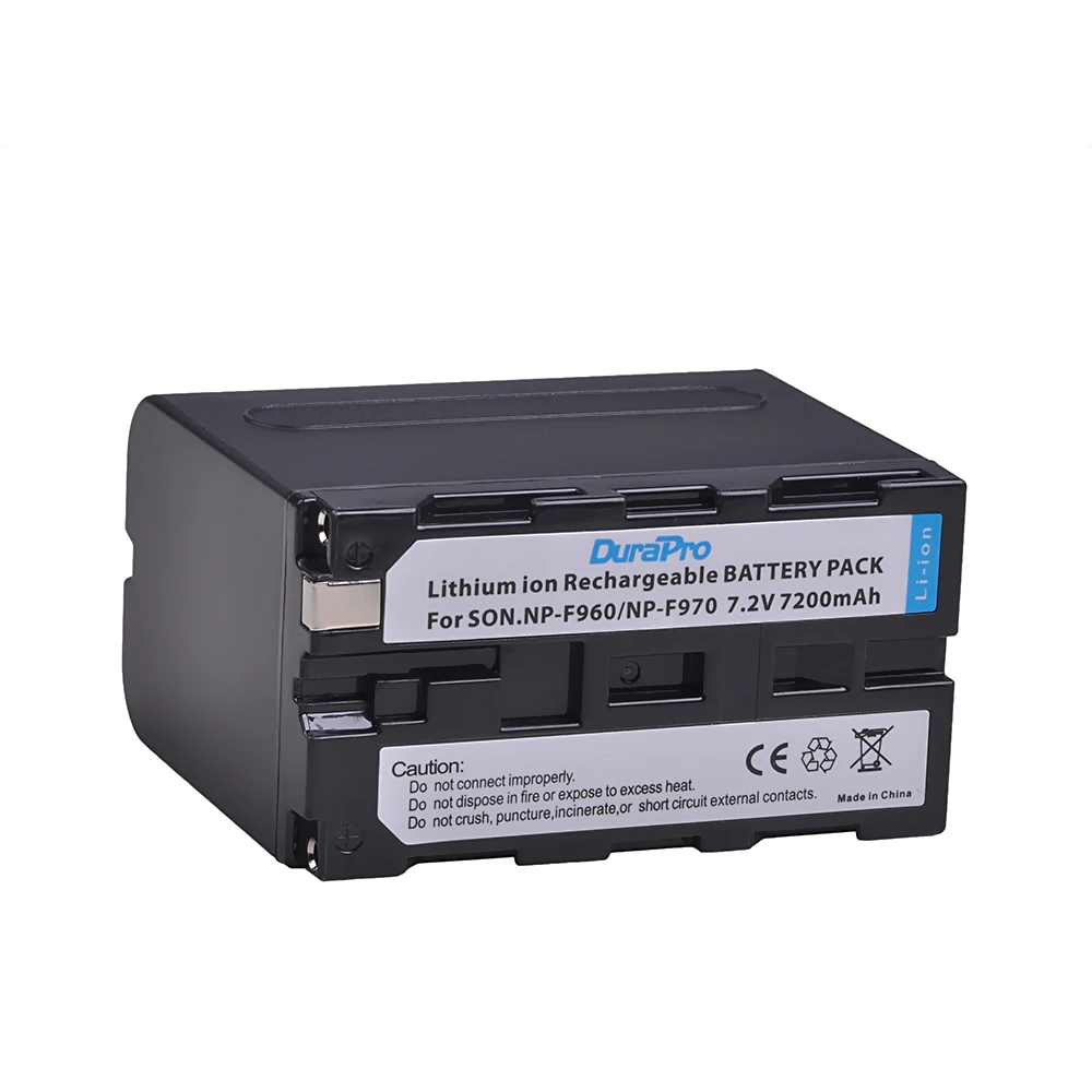 1 Battery 2x7,2 V 7200 мА/ч, NP-F970 NP-F960 NP F970 F960 Камера Батарея+ ЖК-дисплей двух портов для быстрой Зарядное устройство для SONY HVR-HD1000 HVR-HD1000E HVR-V1J - Цвет: 1 Battery