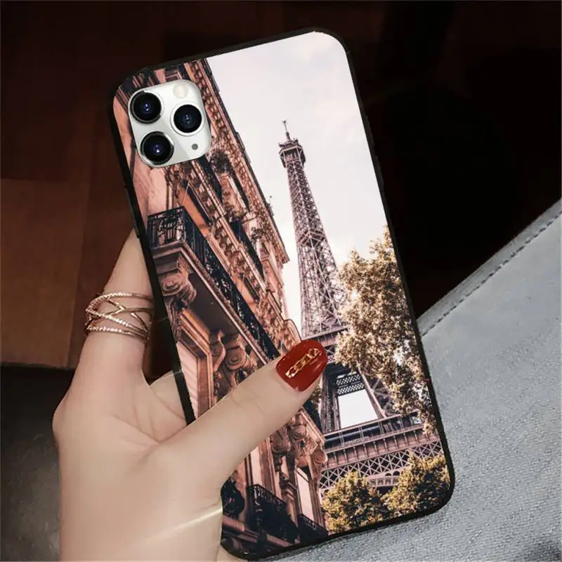 

Paris the Eiffel Tower pattern Phone Case for iPhone 11 12 mini pro XS MAX 8 7 6 6S Plus X 5S SE 2020 XR high quality coque