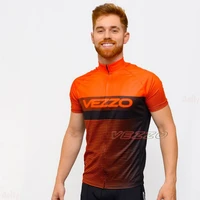 2022vezzo mens short sleeve jersey breathable mtb cycling clothing ropa ciclismo road go pro team bicycle tops quick dry summer