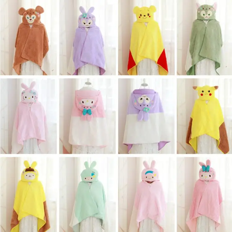 С мультипликационным принтом медведь Даффи Stellalou в стиле Hello Kitty; MyMelody Cinnamoroll PomPomPurin персонажи Little Twin Stars, детская шаль, накидка сон одеяло Стёганое одеяло