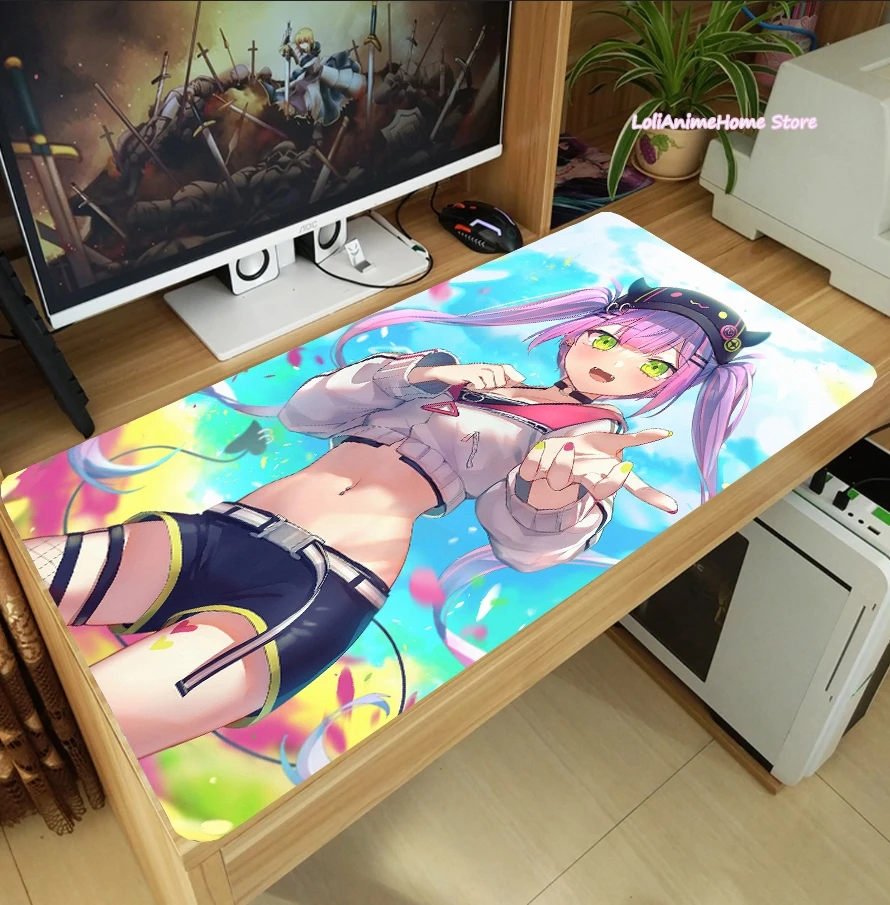 Большой игровой коврик для мыши Tokoyami Towa Hololive YouTuber |