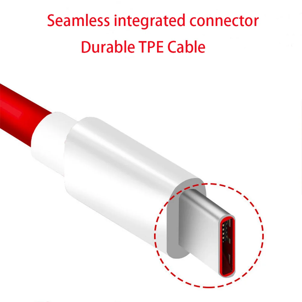 Original OnePlus Dash Cable USB 3.1 Type C Quick Fast Charger For One Plus 7 7t Pro 6t 6 5t 5 Three Five T Six 100cm | Мобильные
