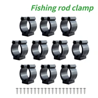 nylon portable fishing rod clips plastic club positioning clamps holder accessories wall mounted organizer fishing accessories