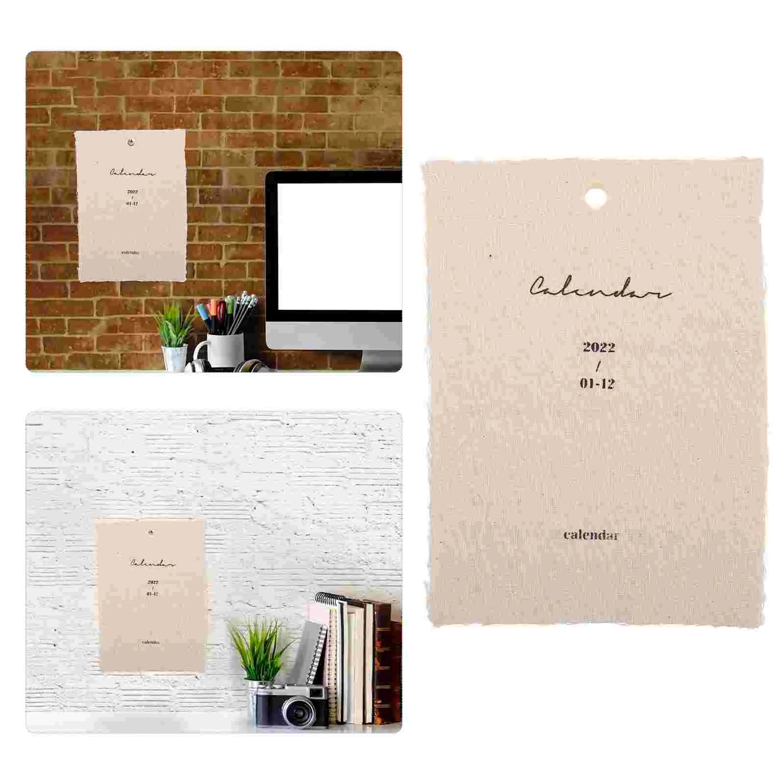 

1Pc Creative 2022 Hanging Calendar Photo Prop Calendar Agenda Calendar (Assorted Color)
