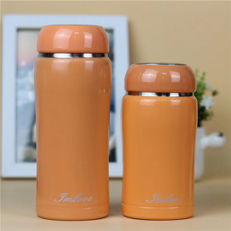 Симпатичный термос из нержавеющей стали кофейная чашка портативная бутылка для