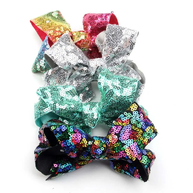 Горячие детские бутиковые заколки для волос с золотым блестящим бантом