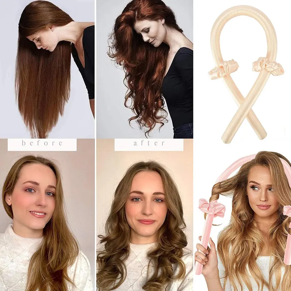 

Lazy Sleep Wave No Heat Curling Stick Durable Curling Supplies Curling Tool Heatless Curling Rod Headband
