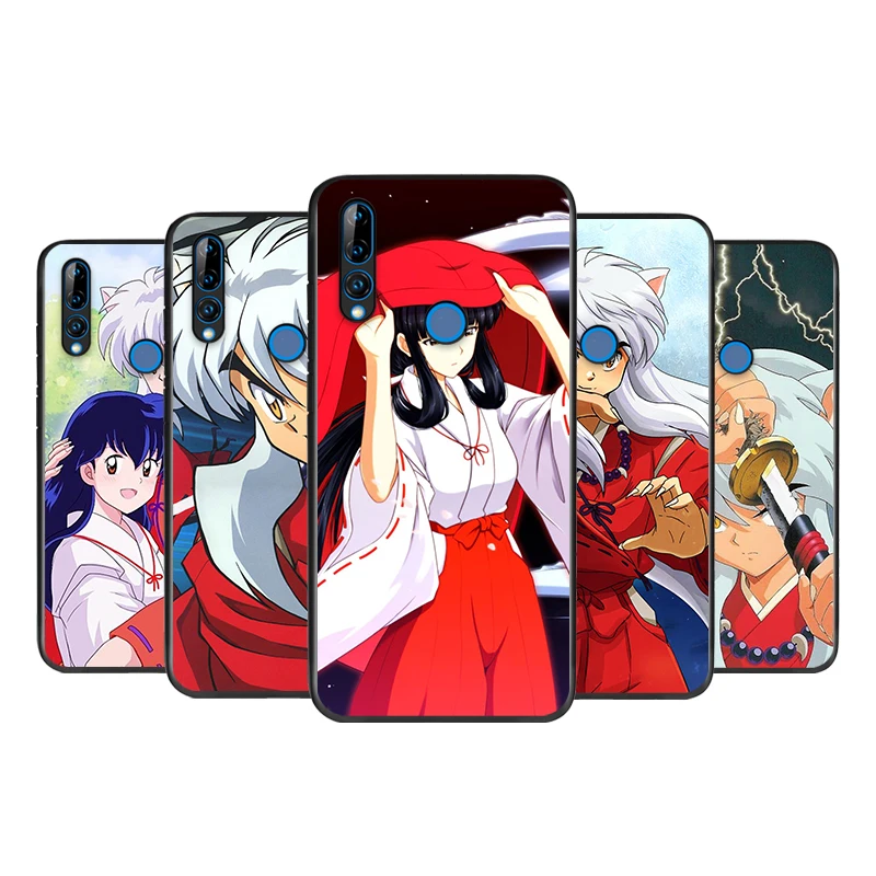 

For Huawei Y5 Y5P Y6 Y6P Y6S Y7 Y7P Y7A Y8P Y9A Y8S Y9S Prime Pro 2018 2019 2020 Black anime inuyasha Phone Case
