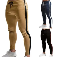 mens gym slim fit tracksuit sweat pants bottoms jogging joggers running trousers