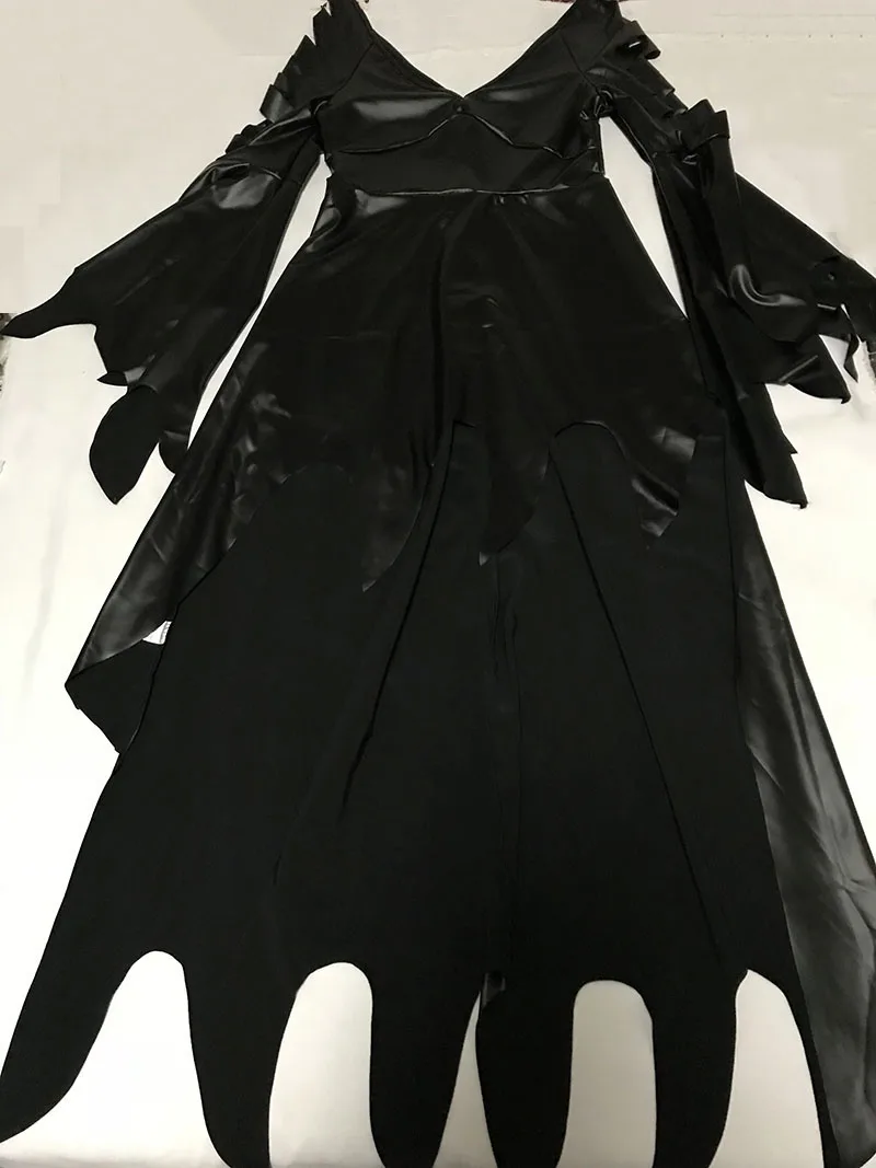 Женский готический костюм Demon черное платье большого размера на Хэллоуин вампира