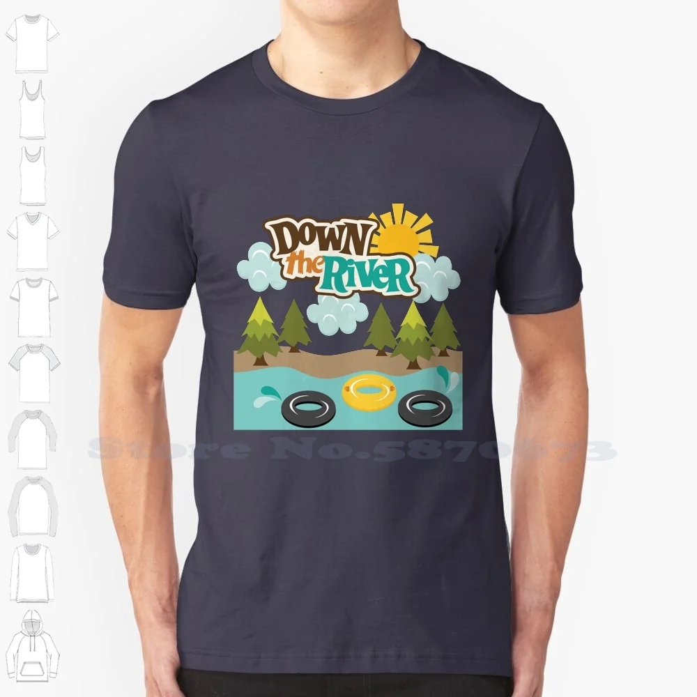 

Down The River Cool Design Trendy T-Shirt Tee Matt Foley Hunting And Fishing New Zealand Camping And Tramping Camping World