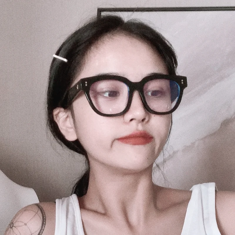 Очки большого размера с квадратной оправой для мужчин и женщин трендовые