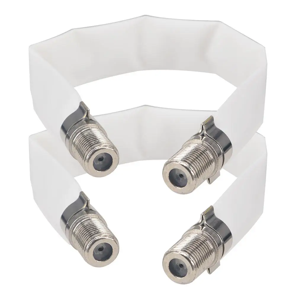 Ультраплоский коаксиальный кабель с разъемом F Высокочастотный плоский для окон