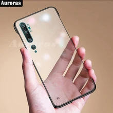 Auroras чехол для mi Note 10 Прозрачная Жесткая рамка без полей