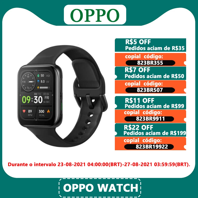 Оригинальные новые Смарт-часы OPPO Watch 2 46 мм 42 сотовый телефон eSIM 1 ГБ 8 GPS 91 дюйма AMOLED