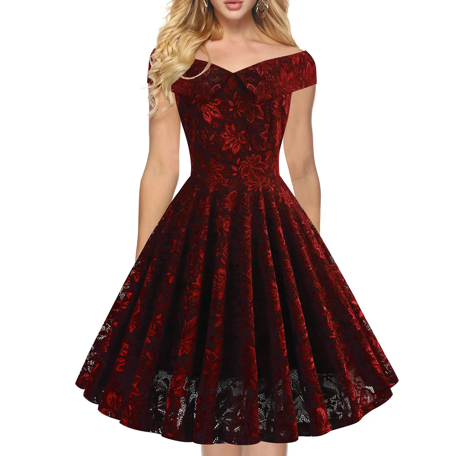 

Top-selling one-shouldered lace dress dress 2021