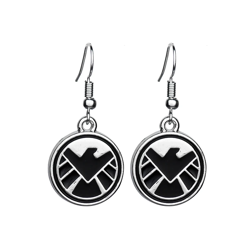 1 шт. Marvel Comics s.h.i.e.l. D. Hydra Логотип Щит металлический брелок супергерой Мстители Капитан Америка Осьминог Брелок - Цвет: Темно-красный