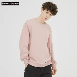 Metersbonwe 2020 новая весенняя разноцветная удобная мужская толстовка, вязаный пуловер, однотонный свободный трендовый красивый свитшот для мужчин