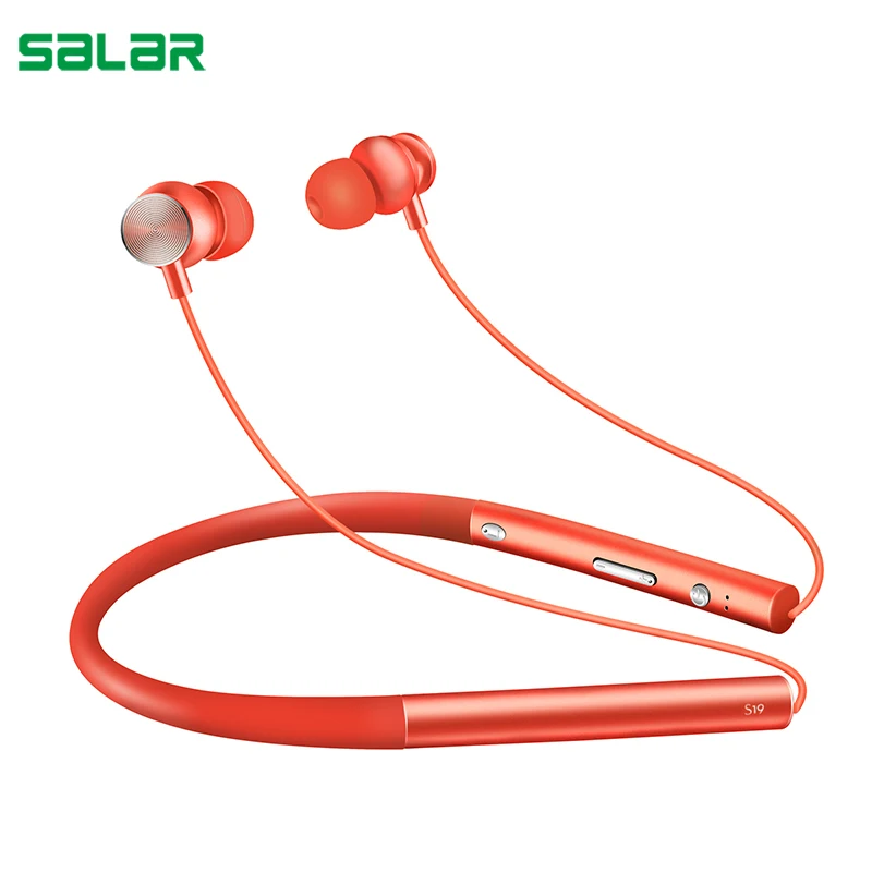 Salar S19 Bluetooth наушники беспроводные Бег Спорт Бас Звук ухо телефон с микрофоном для