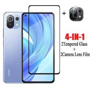 full glue glass for xiaomi mi 11 lite screen protector for mi 11 lite tempered glass phone protective lens film for mi 11 lite free global shipping
